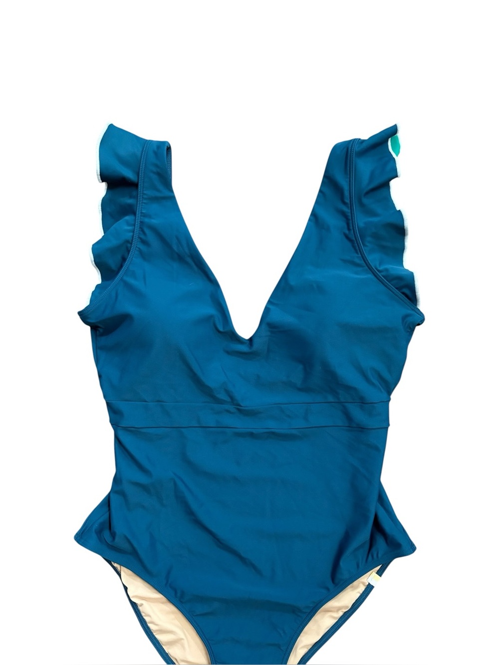 Summersalt The Ruffle Backflip One Piece Swimsuit Seaglass Green Coastal Size 10 - Picture 3 of 7